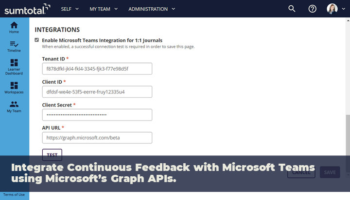 Integrate Continuous Feedback with Microsoft Teams using Microsoft's Graph APIs